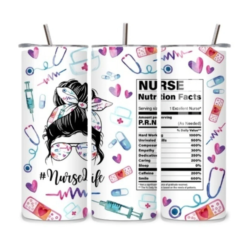 Nurse 20oz Stainless Steel Tumbler